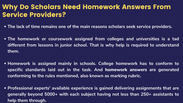 'I Need Help With My Homework', A Common Call Before Fall Semesters!